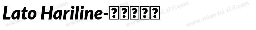 Lato Hariline字体转换